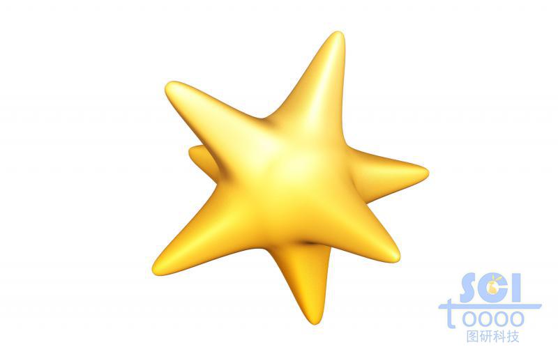 多角金納米星顆粒