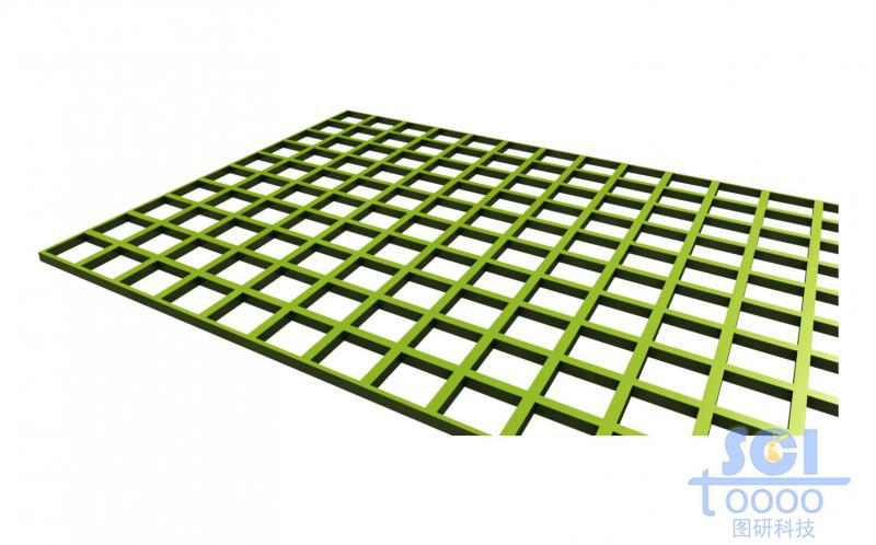 網(wǎng)格狀骨架結(jié)構(gòu)