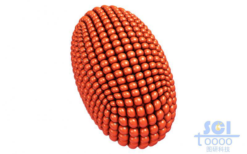 橄欖球狀顆粒堆積包覆的納米藥物